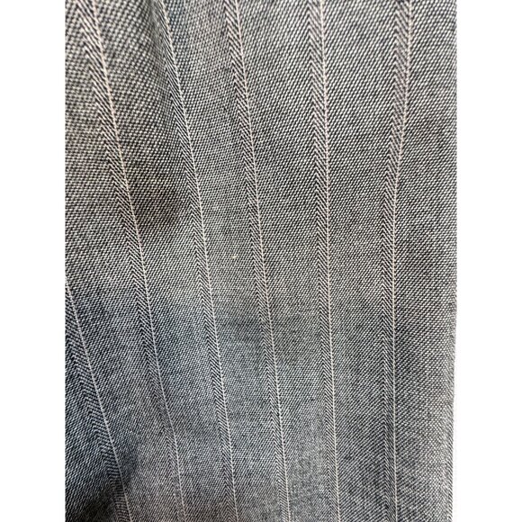 Ann Taylor Loft Capri Shorts Womens Gray 6 Ann Pinstriped Flat Front Casual - Picture 3 of 12